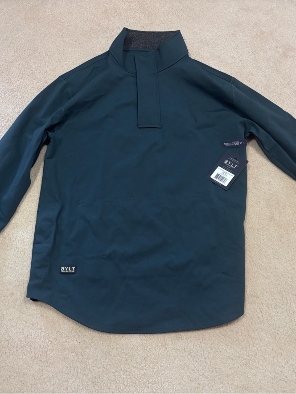 BYLT Basics Men's Lightweight Shirt Jacket in Dark Teal